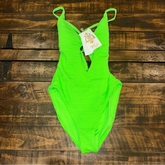 BECCA plunge swimsuit NWT - Picture 6 of 11